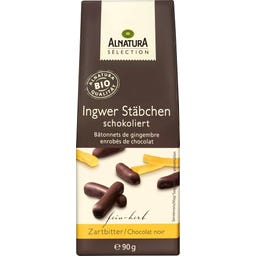 Organic Sélection Ginger Sticks, Chocolate-coated - 90 g