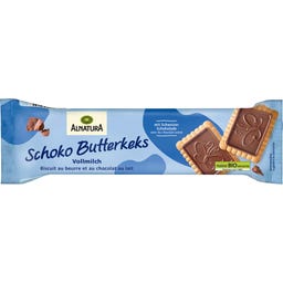 Bio čokoládové máslové sušenky, mléčná čokoláda - 130 g