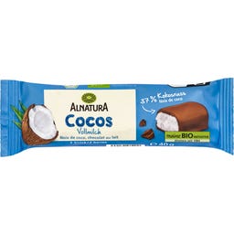 Alnatura Bio kokosová tyčinka, mléčná čokoláda - 40 g