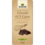 Bio Chocolat 64 %, hořk&aacute; čokol&aacute;da na dezerty