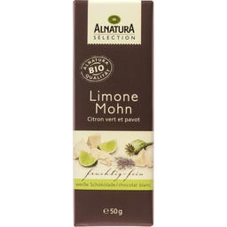 Organic Selection Lemon-Poppy Seed Chocolate Bar - 50 g