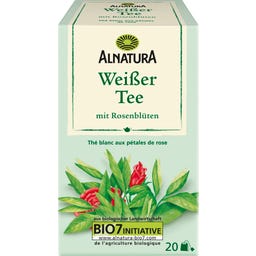 Alnatura Bio bílý čaj s růžovými květy - 20 čajových sáčků