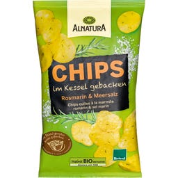 Bioland Chips Kittelkokta Rosmarin och Havssalt, Eko - 125 g