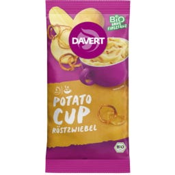 Davert Organic Potato Cup - Fried Onion - 