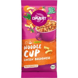 Davert Organic Noodle Cup - Lentil Bolognese - 
