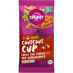 Davert Organic Chili sin Carne Couscous Cup - 
