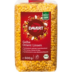 Davert Organic Yellow Oriental Lentils - 
