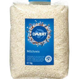 Davert Organic Rice Pudding Rice - 1.000 g