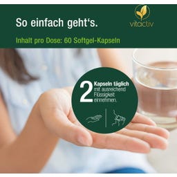 Vitactiv Omega-3 Algenöl - 60 Softgels