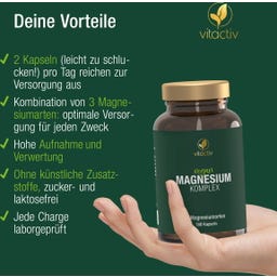 Vitactiv Magnesium Komplex - 180 Kapseln