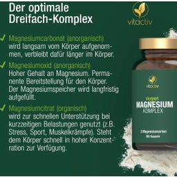 Vitactiv Magnesium Komplex - 180 Kapseln