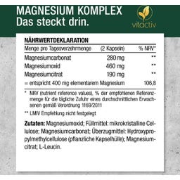 Vitactiv Magnesium Komplex - 180 Kapseln