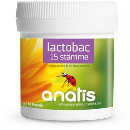 anatis Naturprodukte Lactobac 15 Stämme - 60 Kapseln