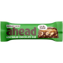 ahead Low Sugar Chocolate Bar – Hazelnut Cacao - 35 g