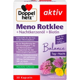aktiv Meno Rotklee + Nachtkerzenöl + Biotin - 30 Kapseln