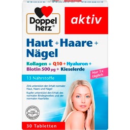 Doppelherz aktiv Haut + Haare + Nägel - 30 Tabletten