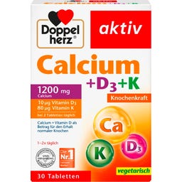 Doppelherz aktiv Calcium + D3 + K - 30 Tabletten