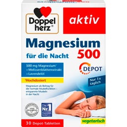 Doppelherz aktiv Magnesium 500 für die Nacht Depot - 30 Tabletten