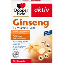 Doppelherz aktiv Ginseng + B-Vitamine + Zink - 30 Kapseln