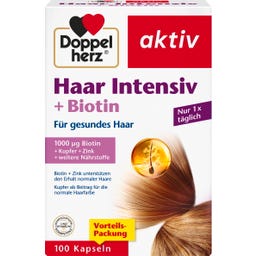 Doppelherz aktiv Haar Intensiv + Biotin - 100 Kapseln