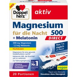 Doppelherz aktiv Magnesium 500 + Melatonin DIRECT - 20 Beutel