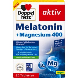 Doppelherz aktiv Melatonin + Magnesium 400 - 30 Stück