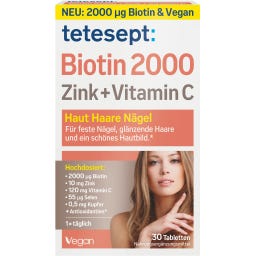 tetesept Biotin 2000 Zink + Vitamin C