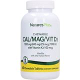 Cal/Mag + D3/K2-vitamiinit, pureskeltava tabletti