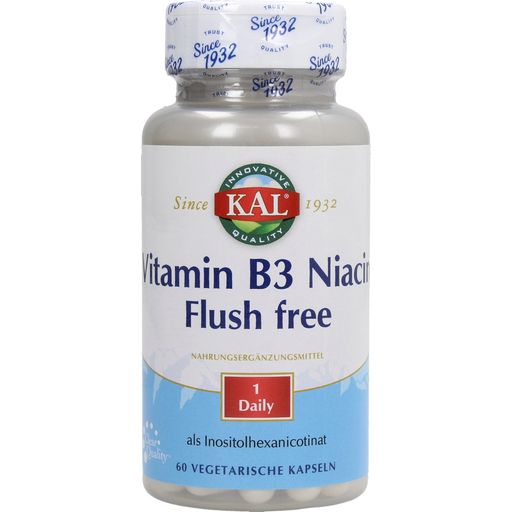 KAL Niacin 500 mg - Flush free - 60 veg. kapsule