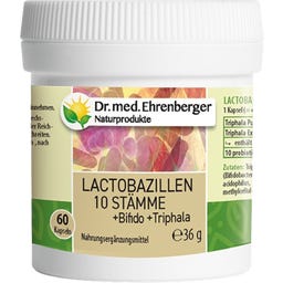 Dr. Ehrenberger Organic & Natural Products Lactobacillus 10 Strains - 60 capsules