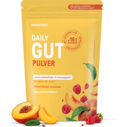 BRAINEFFECT Daily Gut Powder - Peach - Raspberry