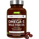 Pure & Essential Omega-3 Wild Fish Oil & Astaxanthin, 180 měkkých kapslí