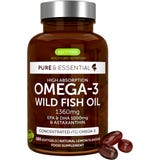 Pure & Essential Omega-3 Wild Fish Oil & Astaxanthin