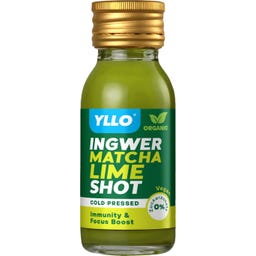 YLLO Ingwer Shot mit Matcha Lime - 60 ml