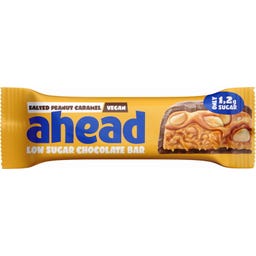 ahead Low Sugar Chocolate Bar - vegan - Salted Peanut Caramel
