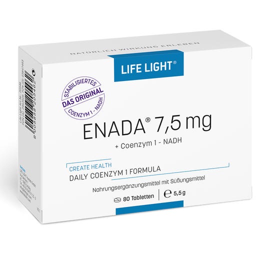 Life Light ENADA Coenzym1 - N.A.D.H 7,5 mg - 80 Tabletten