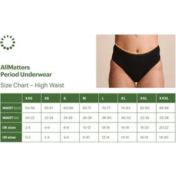 AllMatters Period Underwear High Waist Black - M