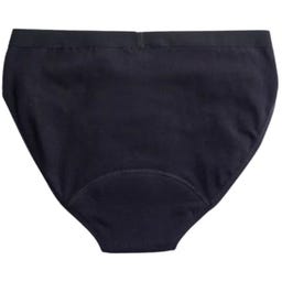 Mutandine Mestruali Teen Bikini Nere - Flusso Leggero - XS