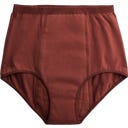 Mutandine Mestruali a Vita Allta Rosso Ruggine - Ciclo Medio - S