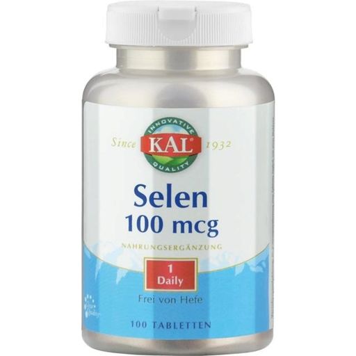 KAL Селен - без дрожди - 100 таблетки
