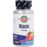 KAL Niacin 25 mg "ActivMelt" Jordgubbe