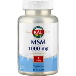 KAL MSM (sulfotlenek metylowy) 1000 mg - 80 Tabletki