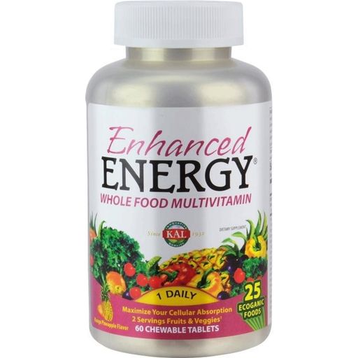 Enhanced Energy - Comprimidos Masticables - 60 comprimidos masticables