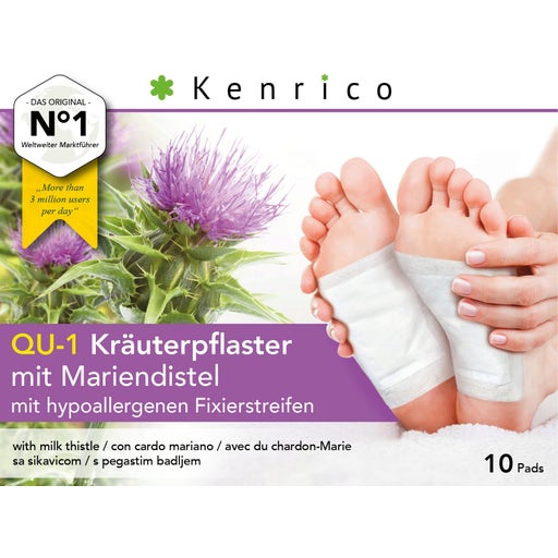 Kenrico QU-1 Kräuterpflaster mit Mariendistel - 2 Stück - Probepackung