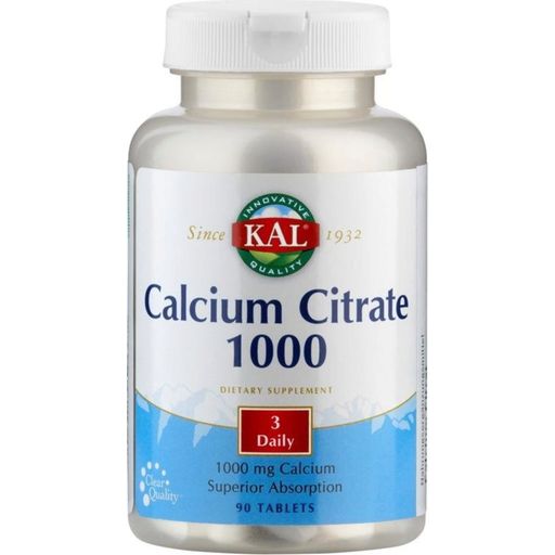 KAL Calcium Citrate - 90 comprimés
