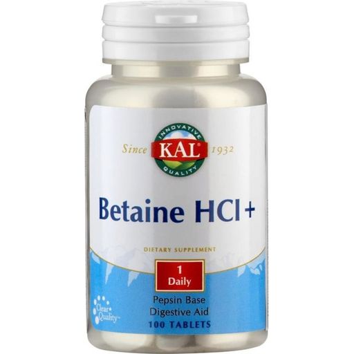 KAL Betaine HCl+ - 100 tablets