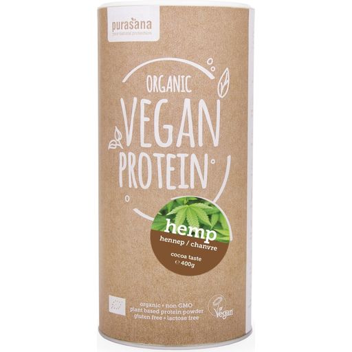 Purasana Vegansk Proteinshake - Hampaprotein - Kakao