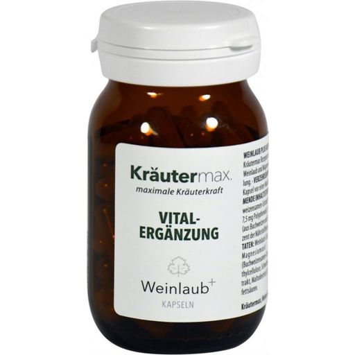 Kräuter Max Weinlaub+ (Red Vine Leaves) - 60 capsules