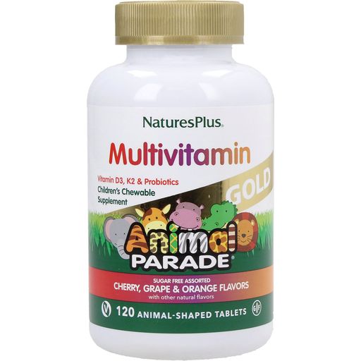 Animal Parade GOLD Multi-Vitamin Cherry-Orange-Grape - 120 Kauwtabletten