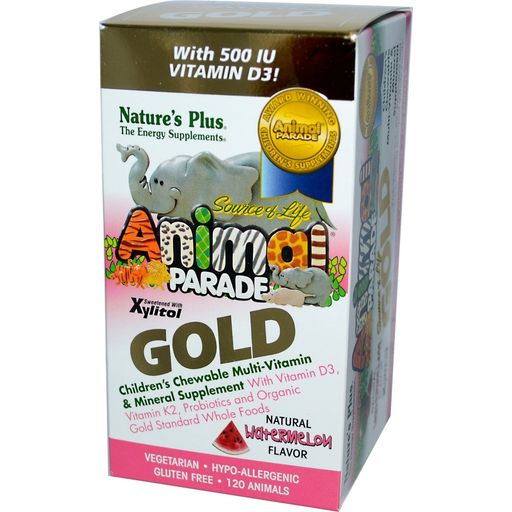 Animal Parade GOLD Мултивитамин - Диня - 120 таблетки за дъвчене